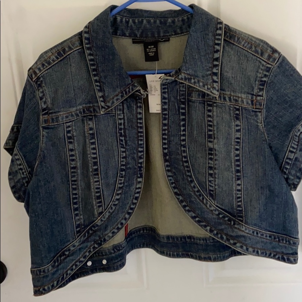 Crop Denim Vest